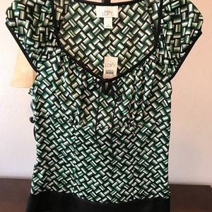 Loft Silk Print Blouse